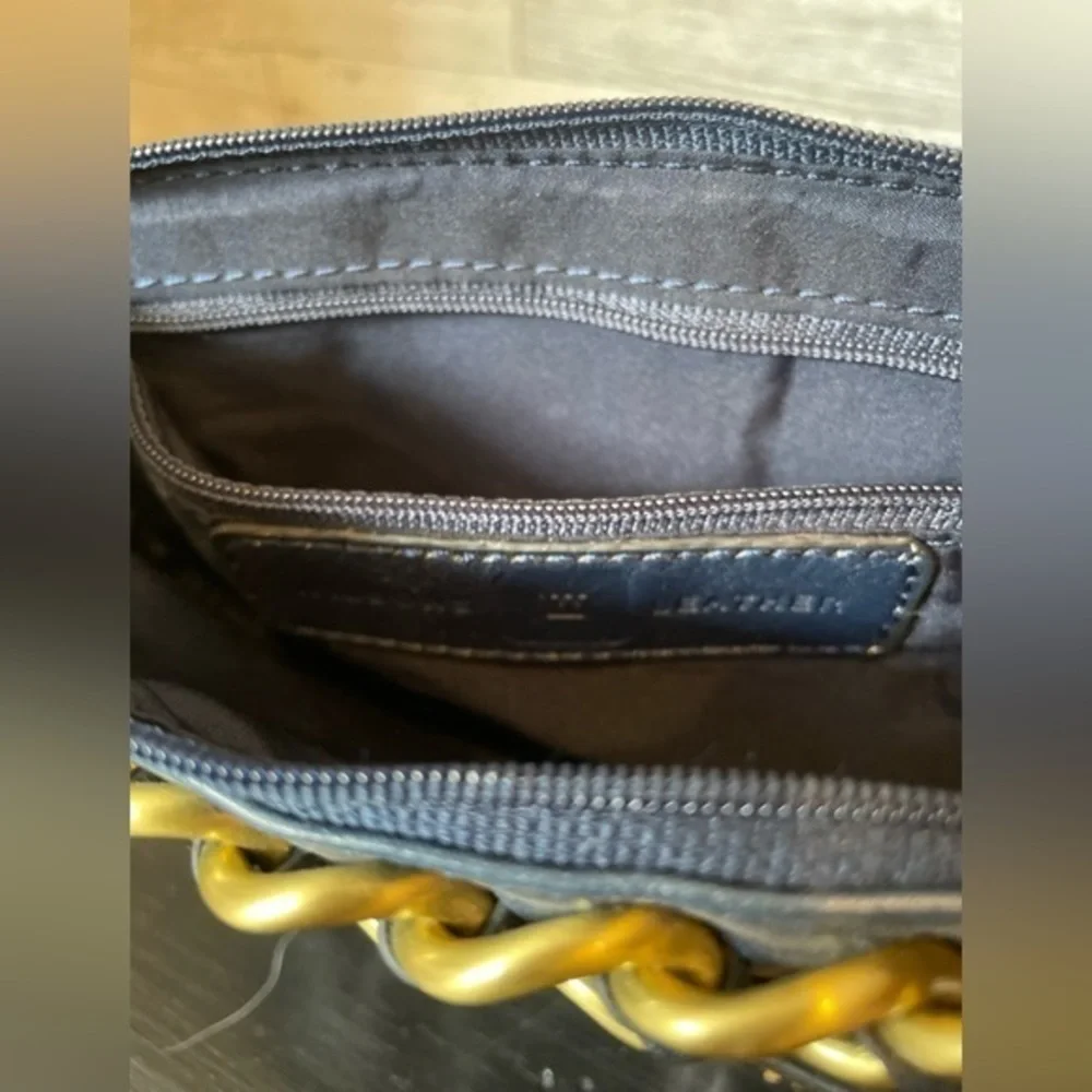 Wilson leather navy blue‎ wristlet NWT